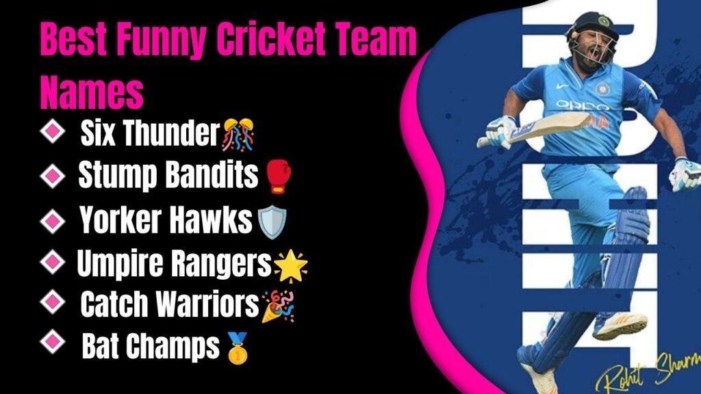 Best Funny Cricket Team Names