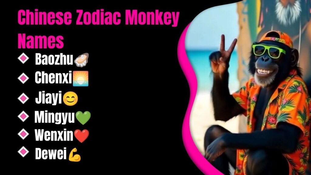 Chinese Zodiac Monkey Names