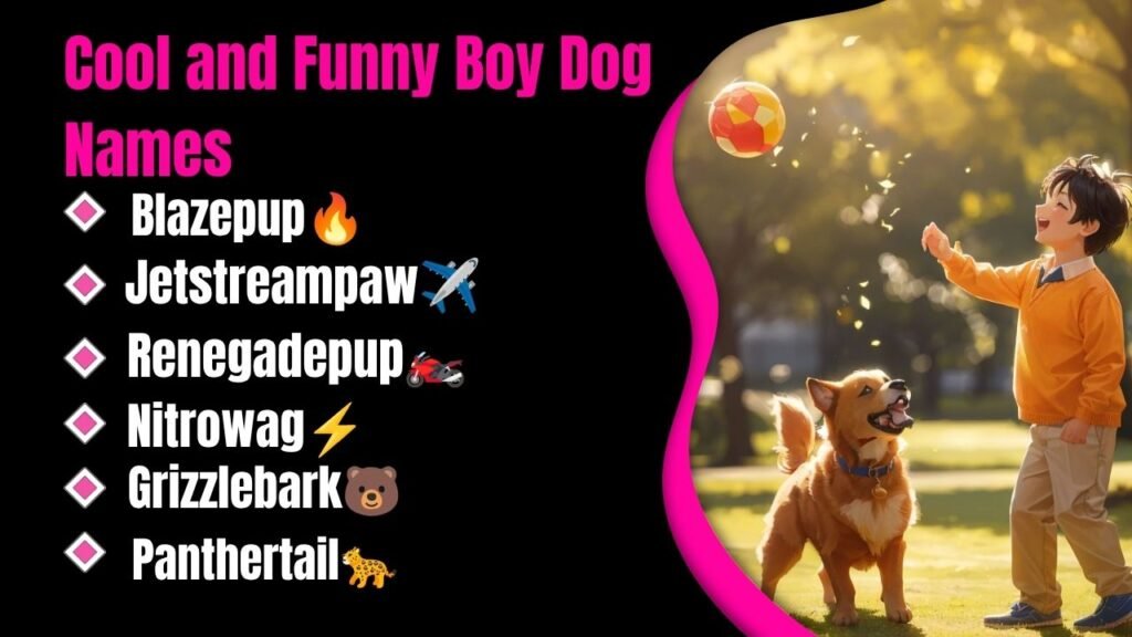 Cool and Funny Boy Dog Names