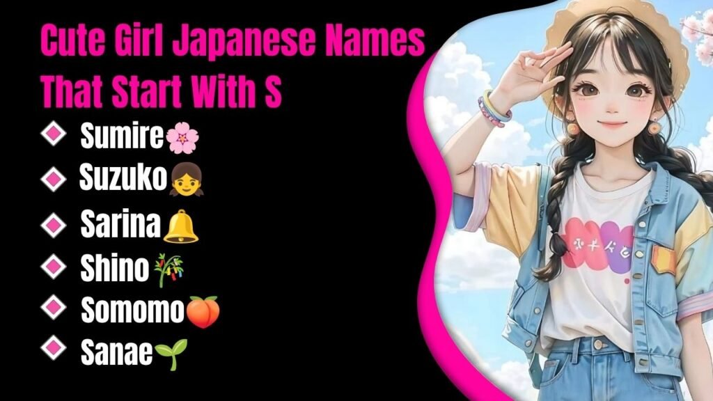 Cute Girl Japanese Names That Start With S