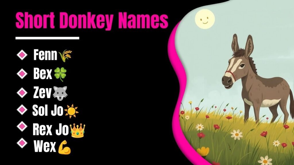 Short Donkey Names