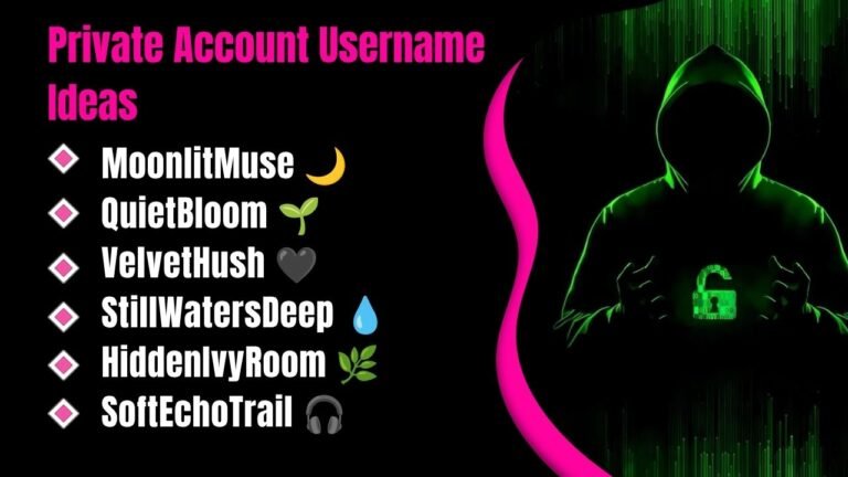 408+ Private Account Username Ideas You’ll Wish You Found Sooner: Cute, Aesthetic, Unique & Secret Picks