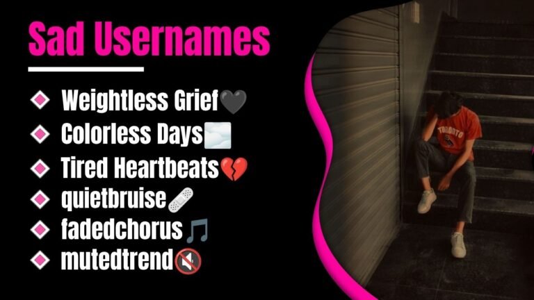 450+ Sad Usernames That Instantly Express Heartbreak, Loneliness, and Hidden Emotions