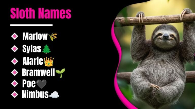 850+ Best Sloth Names That Will Instantly Make You Fall in Love With Your Adorable Lazy Friend