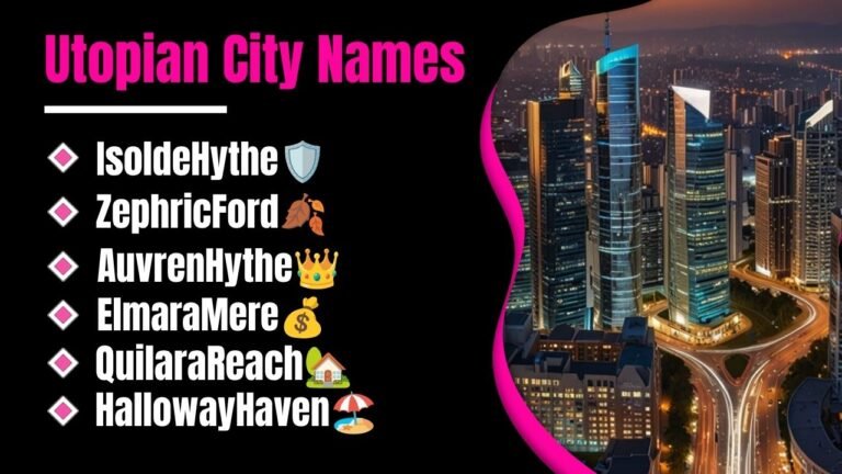 900+ Best Utopian City Names That Will Instantly Transform Your Fantasy World