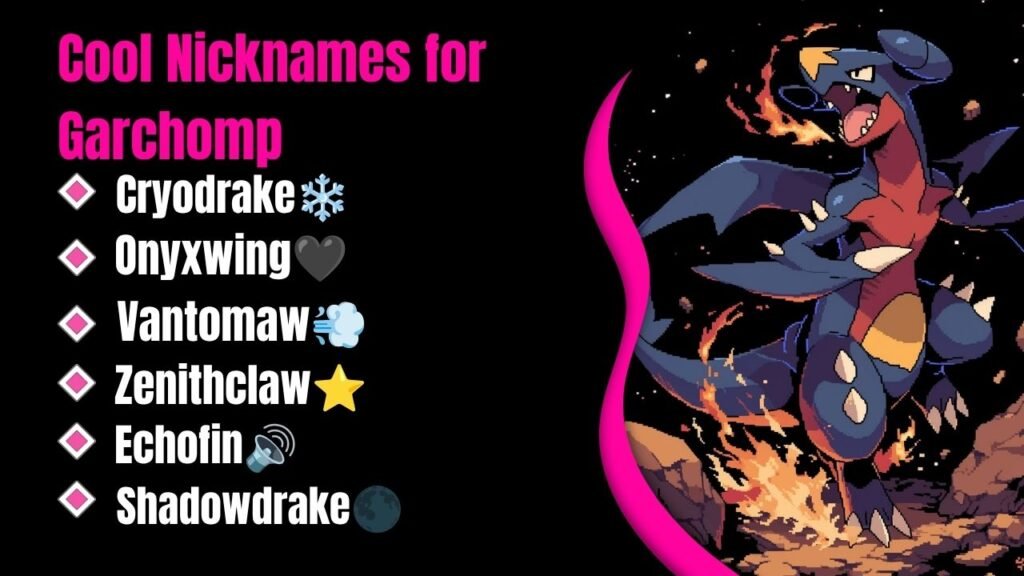Cool Nicknames for Garchomp