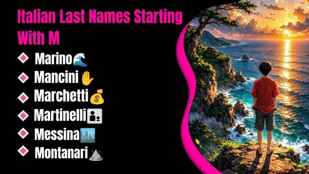 Italian Last Names Starting With M