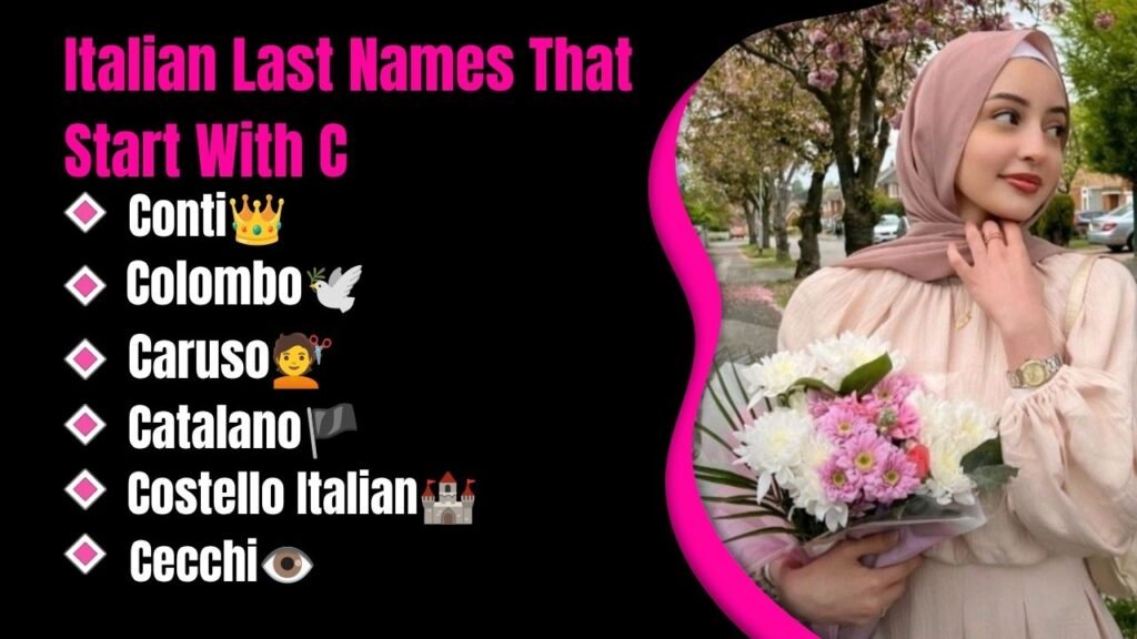 Italian Last Names That Start With C