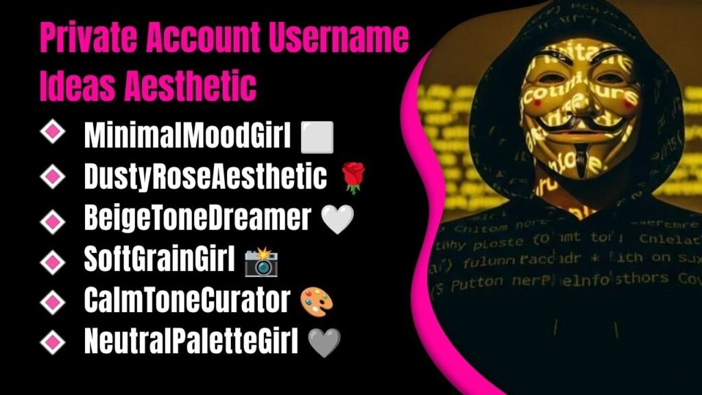 Personal Private Account Username