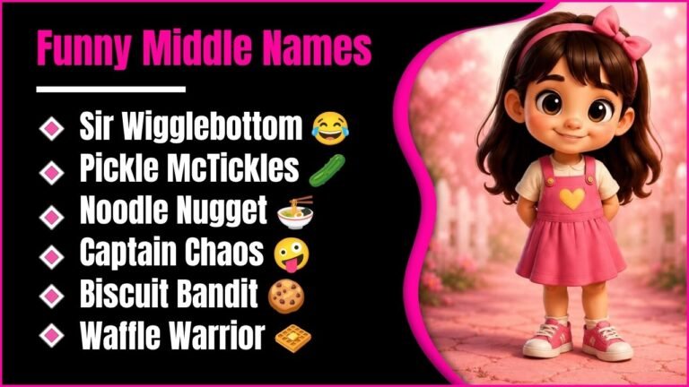 299+ Funny Middle Names That Will Leave You Crying With Laughter