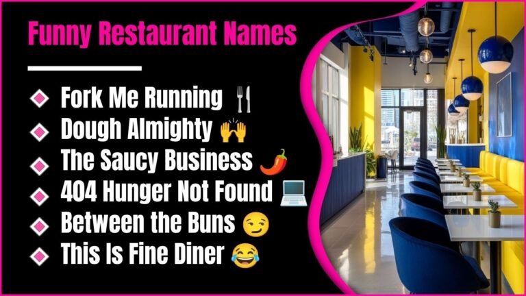 399+ Funny Restaurant Names That Will Make You Hungry And Laugh 😋🤣