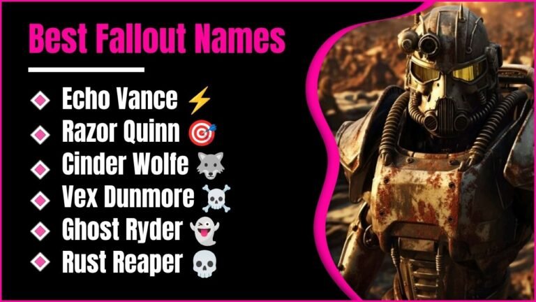 489+ Fallout Names That Will Make Your Character Unforgettable