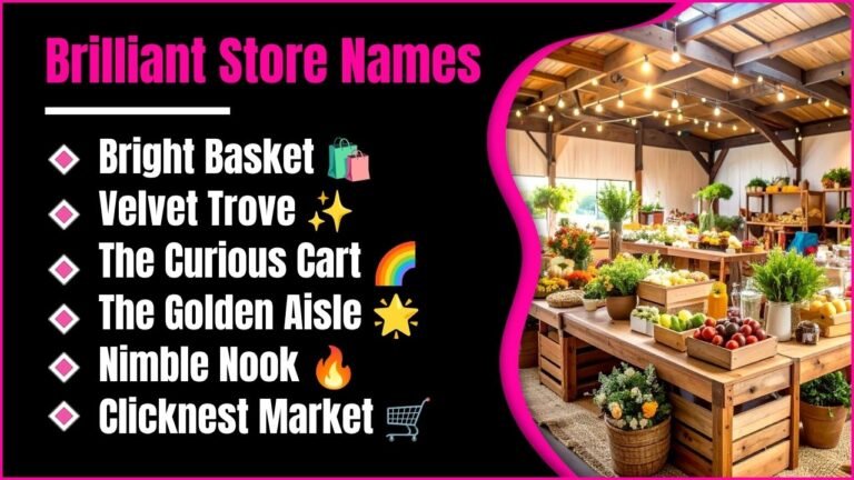 500+ Brilliant Store Name Ideas You Wish You Had Found Sooner