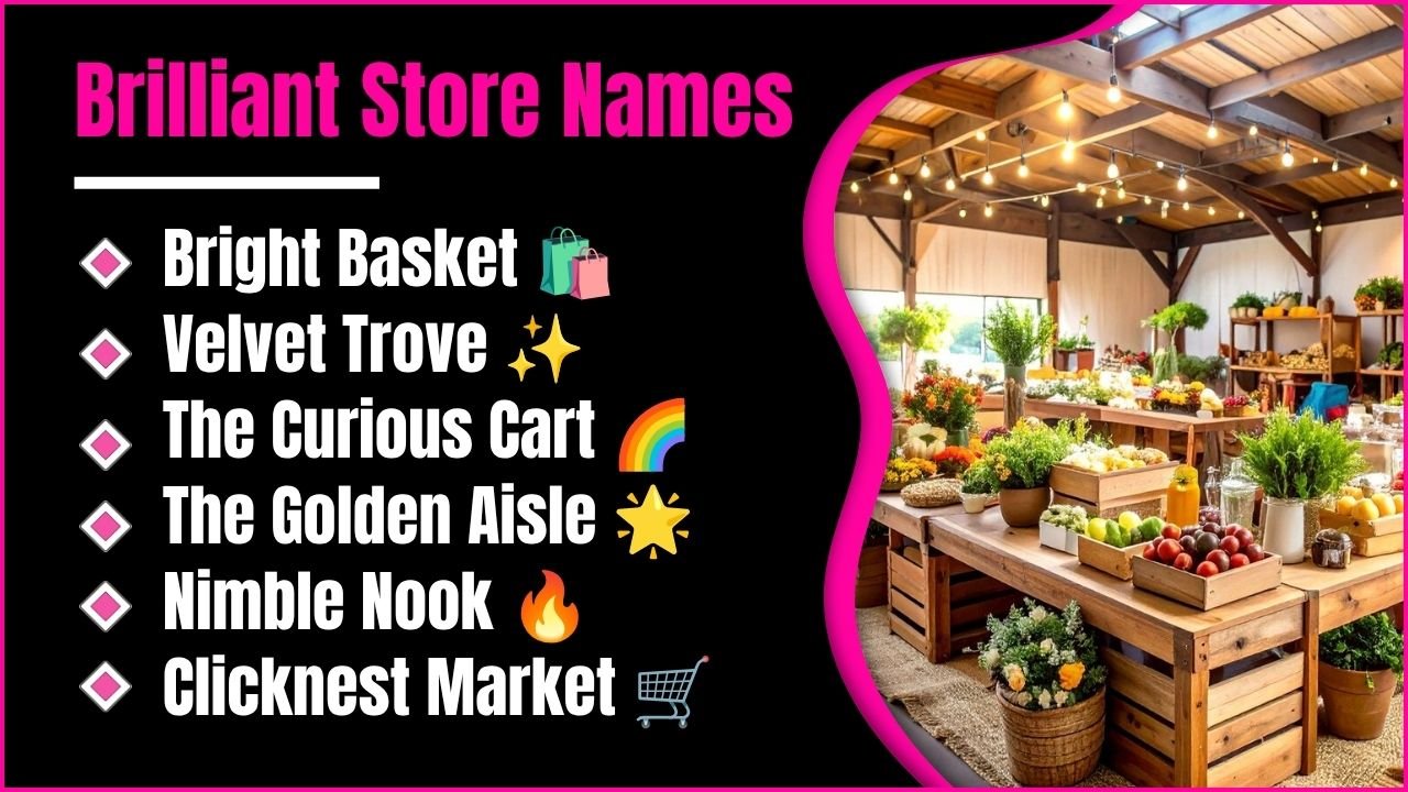 500+ Brilliant Store Name Ideas You Wish You Had Found Sooner