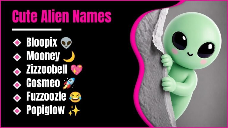 524+ Cute Alien Names: Ideas With Meanings For Girls, Boys, Pets And More