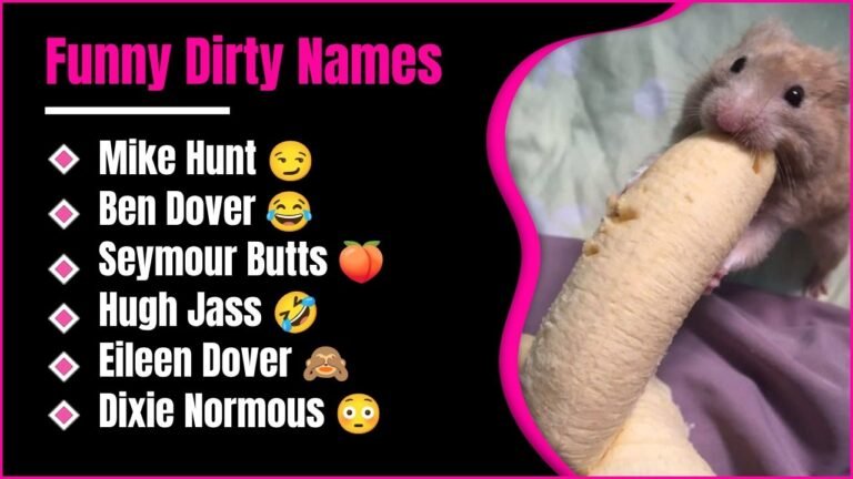 579+ Funny Dirty Names That Will Make Everyone Laugh And Blush