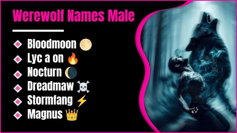 803+ Male Werewolf Names That Are Dark, Powerful And Shockingly Unique