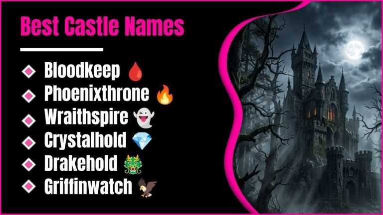 852+ Best Castle Names You Have Never Seen Before For Fantasy, Gothic And Medieval Worlds