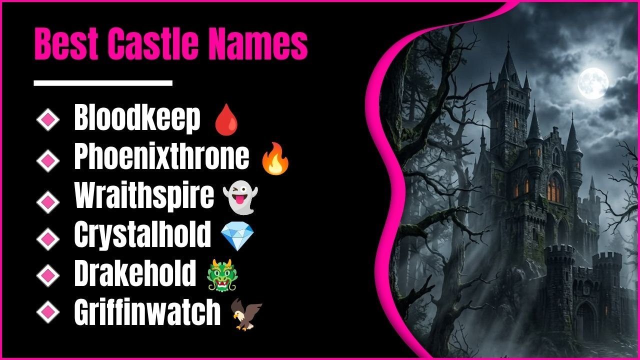 852+ Best Castle Names You Have Never Seen Before For Fantasy, Gothic And Medieval Worlds