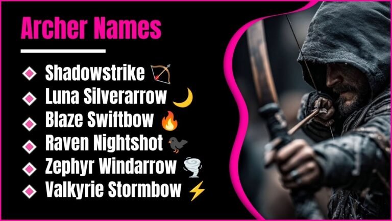 Archer Names: 700+ Ideas For Every Kind Of Bow-Wielding Character