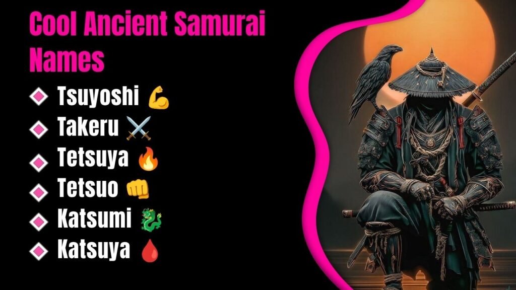 Cool Ancient Samurai Names