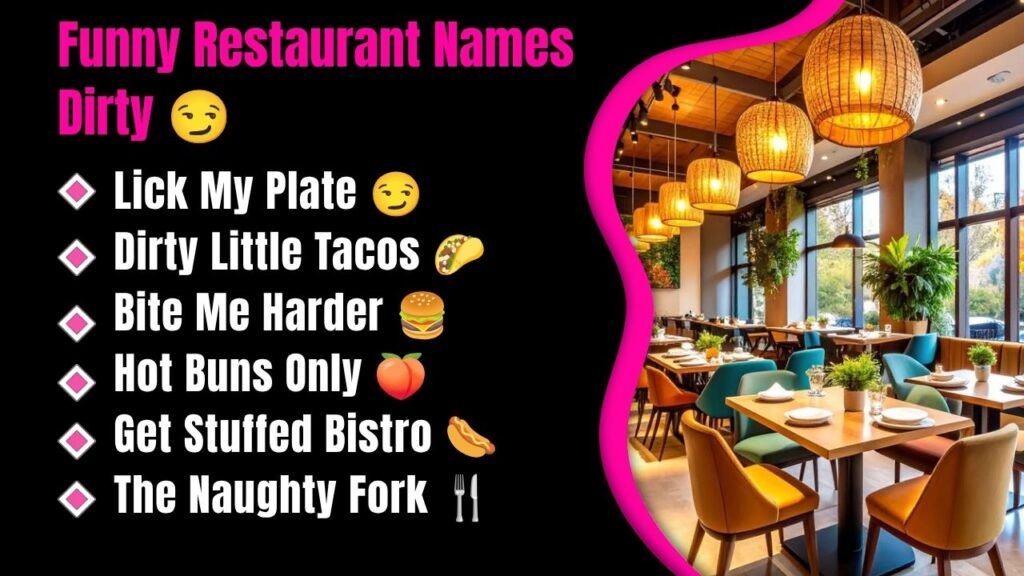 Funny Restaurant Names Dirty 😏