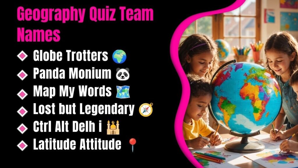 Geography Quiz Team Names