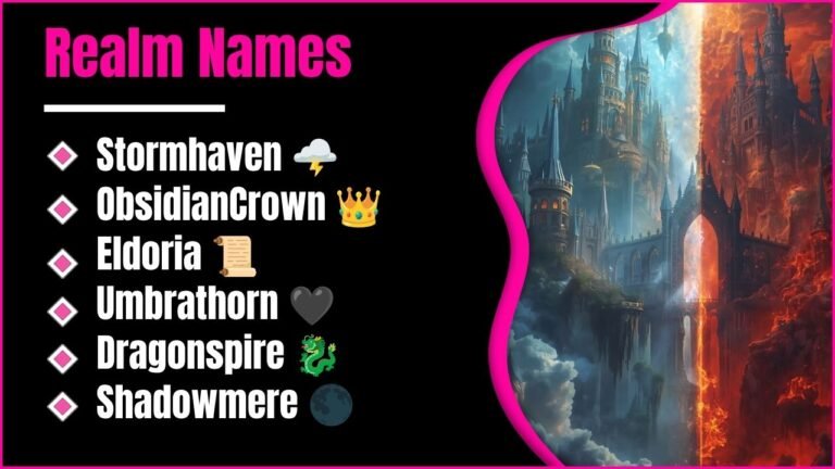 Realm Names: 913+ Cool, Funny, Dark And Fantasy Ideas For Minecraft, DnD And More