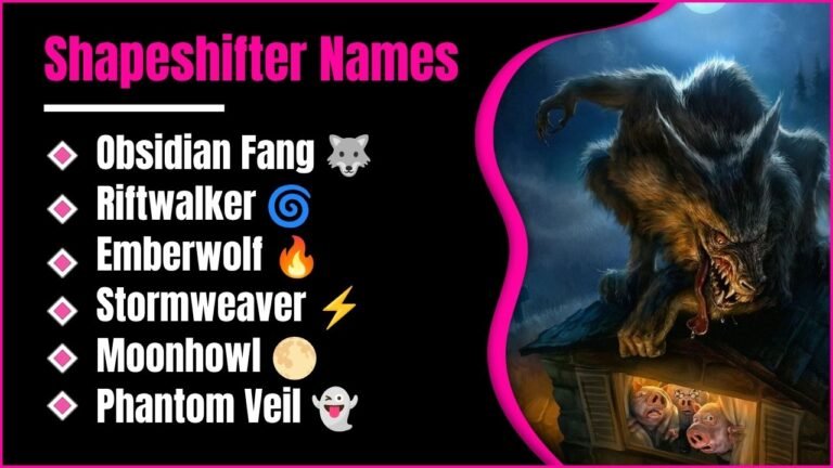 Shapeshifter Names: 724+ Cool, Mythological And Fantasy Ideas