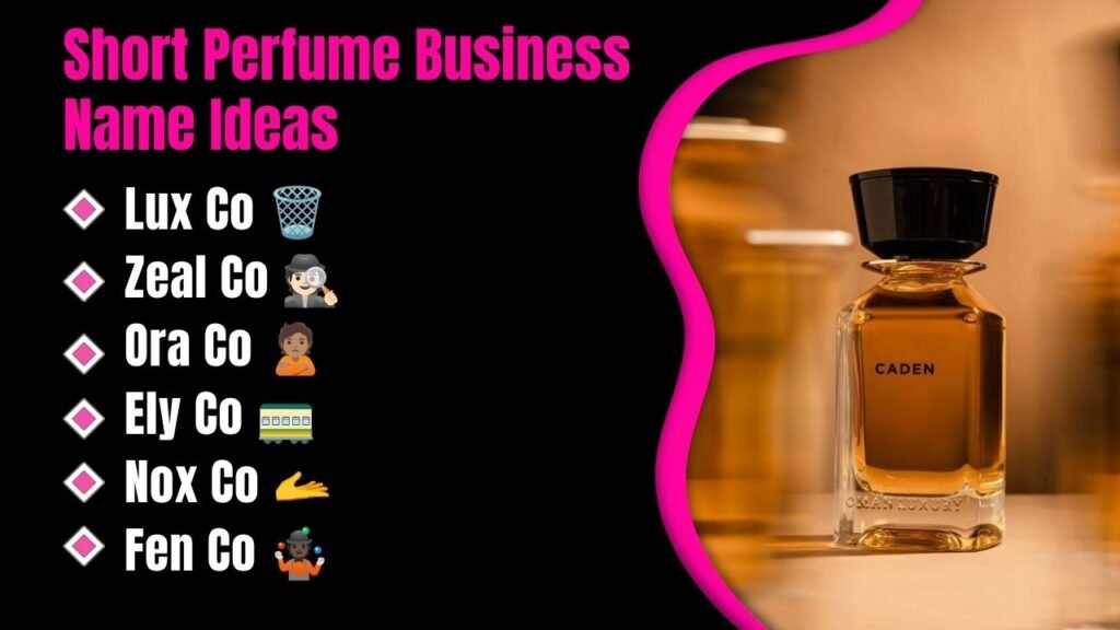 Short Perfume Business Name Ideas