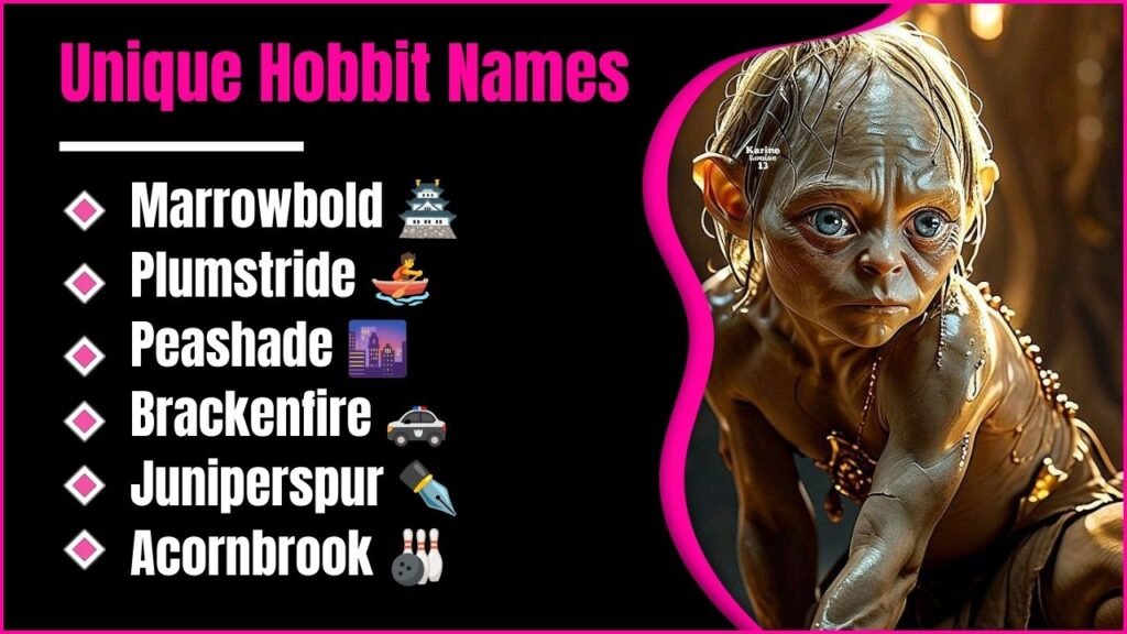 Unique Hobbit Names